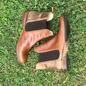 Joules Westbourne Copper Brown Leather Chelsea Boot | 10